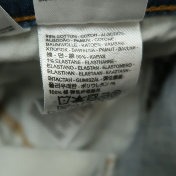 Levi's 514 Jeans Mens Size 31x32 Blue Classic Straight Stretch Denim Med Stone - Picture 10 of 16